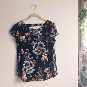 ✨ • floral blouse LOFT •